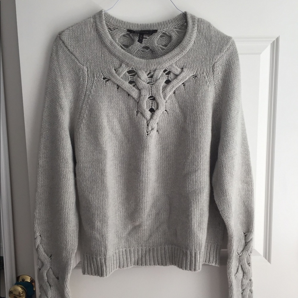 BCBG Gray sweater size M